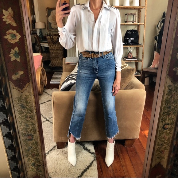 Vintage Tops - Vintage Oscar de la renta nautical blouse